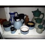 A mixed lot of lead glazed pottery etc