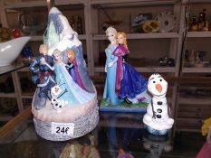 3 Disney traditions figures, Frozen figures including Sisters Forever