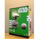 A sealed Hasbro Star Wars Disney Bluetooth interactive droid