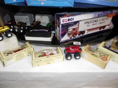 A boxed Corgi truck, and a quantity of boxed diecast cars etc
