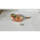 A Royal Crown Robin paperweight, no stopper.