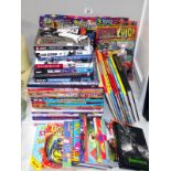 A large selection of children's books/annuals including The Simpsons, Beano etc