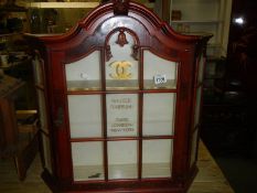 A glazed sign written cabinet, COLLECT ONLY.