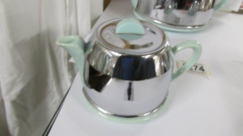 A three piece 1950/60's tea set. - Image 3 of 4