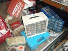 A huge lot of workshop sundries including air Nailer, engraver & a Viking/Johnson easiclamp, COLLECT