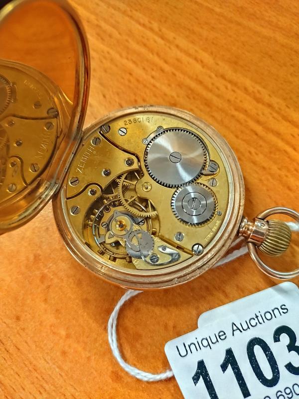 A 9ct gold pocket watch, in working order. - Image 4 of 4