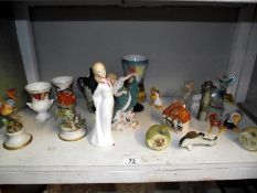 A mixed lot of figures and ornaments
