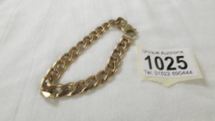 A 9ct gold bracelet. 27.7 grams.
