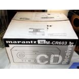 A Marantz cd receiver M-CR603, original inner packaging in the box.