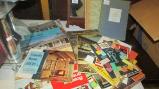 An interesting lot of vintage interior design books etc.,