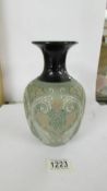 A Lovatt's Langley lead glazed vase. 20 cm,