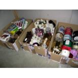 A good lot of candles, candle holders, new packs of tissues, pot pourri etc (some candles have