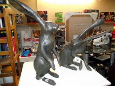 Two hare figures (one a/f)