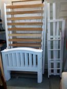 White finished pine bunk beds, no mattresses, COLLECT ONLY