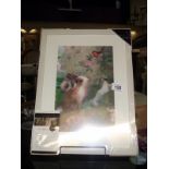 A new sealed framed picture by Charlotte Bird of the fairy with rabbit