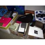 good lot of empty boxes, including Channel, Gucci, Jo Malone, plus jewellery boxes COLLECT ONLY