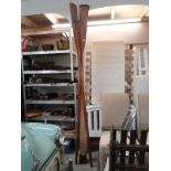 A pair of fine quality row boat oars, COLLECT ONLY