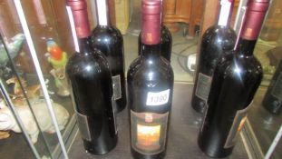 Six bottles of Castello Banfi 1997 red wine. COLLECT ONLY.