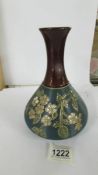 A Lovatt's Langley lead glazed vase. 21cm.