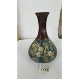 A Lovatt's Langley lead glazed vase. 21cm.