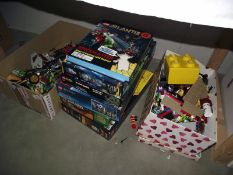 2 boxes of assorted Lego and quantity of empty boxes (unsure if boxes relate to Lego) includes