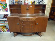 A 1950's oak sideboard, COLLECT ONLY
