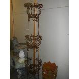 A wrought iron plant stand, COLLECT ONLY.