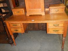 A pine writing desk, COLLECT ONLY.