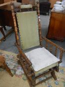 A Victorian rocking chair, COLLECT ONLY.