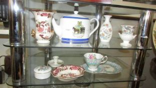 A mixed lot including Rington's teapot, Mason's, Aynsley, Royal Albert etc.,