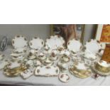 In excess of 90 piecesof Royal Albert Old Country Roses tea and dinner ware. COLLECT ONLY.