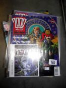 A selection of 2000AD comics