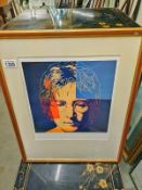 Andy Warhol (1928-1987) Lithographic print of John Lennon, published by Neues New York