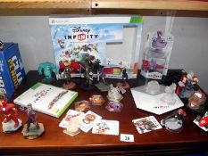A selection of Disney X-Box 360 infinity figures (box is slightly a/f)