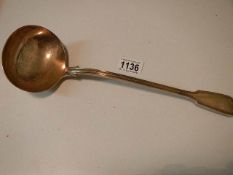 A large hall marked silver ladle, 300 grams.