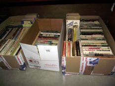 3 boxes of vintage paperback books