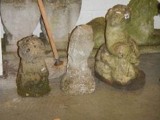 Three garden ornaments, COLLECT ONLY