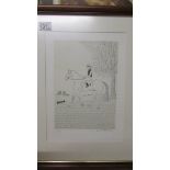 Vincent Haddelsey (1934-2010) Limited edition horse racing themed lithographic print 42/50