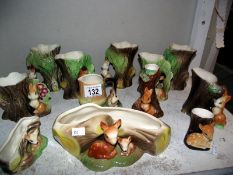 A good selection of fauna pottery by Eastgate and Hornsea