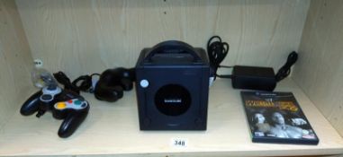 A Nintendo game cube, believed to be complete package, plus one disc