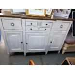 A good quality kitchen breakfast dresser base made by Universal (155cm x 54cm x height 108cm),