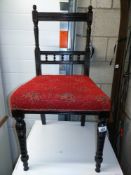 An Edwardian chair, COLLECT ONLY