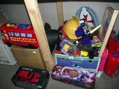 A quantity of miscellaneous toys including Nerf guns etc.