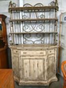 A Shabby Chic kitchen cabinet (144cm width x 54cm depth x 234cm high)