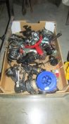 A large lot of fishing reels.