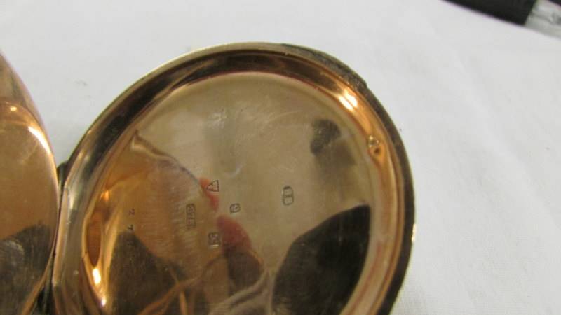 A 9ct gold pocket watch, in working order. - Image 3 of 4