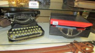 An early Cased Corona, USA typewriter. COLLECT ONLY.