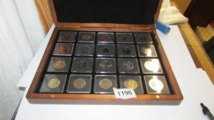 A cased set of Elizabeth II coins.
