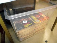 Approximately 150 copies of Master detective magazine dating from 1959 to 1985