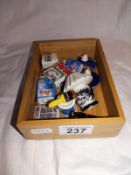 A selection of pottery advertising dolls house accessories etc